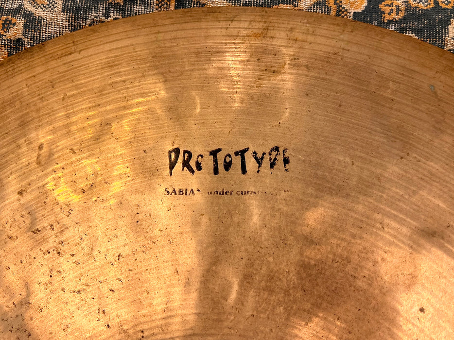Unique Sabian ORIGINAL VAULT TOUR PROTOTYPE HHX 22” 3172 g Dark & Low! SOLID BELL! HH