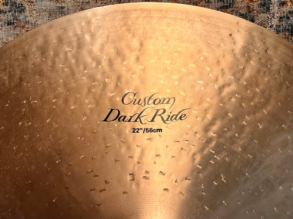 Zildjian K CUSTOM 22” DARK Ride 2820 g Gorgeous Balanced Tone! Great Definition! Don’t Pay $600!