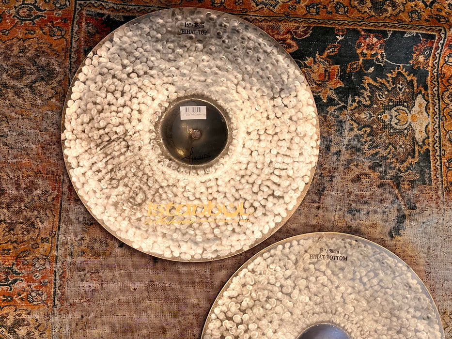 Rare HUGE ISTANBUL Mehmet 61st Anniversary Vintage Series Hihats 15” 1076 1276 g MINT Glorious!