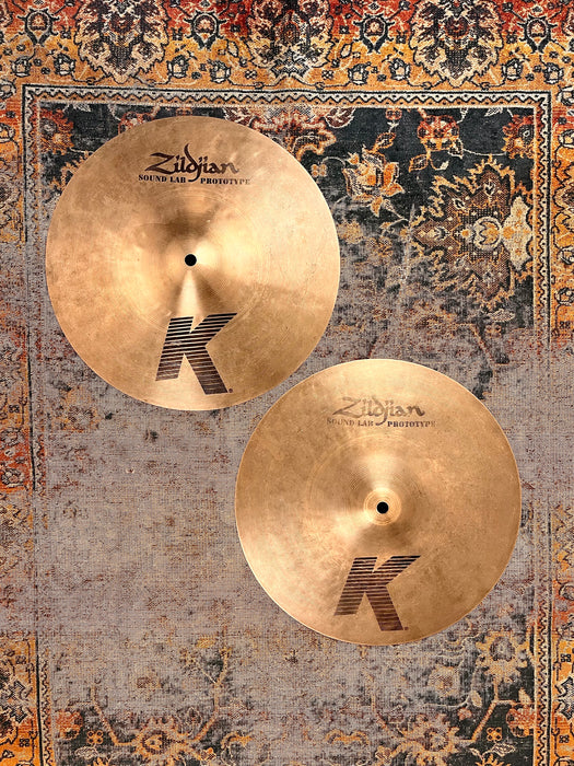 Rare Zildjian K PROTOTYPE Hihats 13” 830 1095 g Clean CRISP Warm Don’t CLANK!
