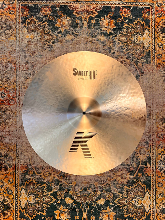 Zildjian K Sweet Ride 21” 2374 g PERFECT Condition! VERY DARK! Versatile! Don’t PAY $525?