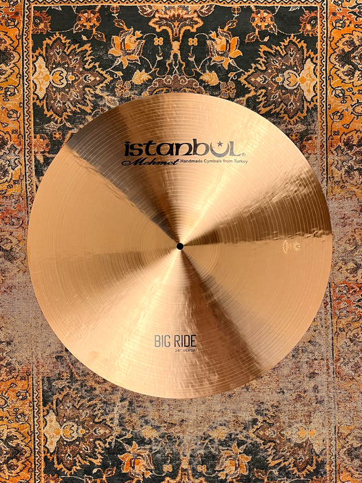 ISTANBUL Mehmet 24” Big Ride 3421 g Crash Ride DARK! VERSATILE! Glorious Amazing 2 Footer!