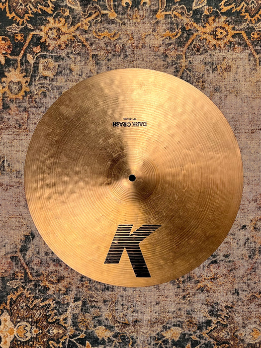 Fantastic Sounding Vintage Zildjian 1980s K DARK CRASH 17” 1213 g