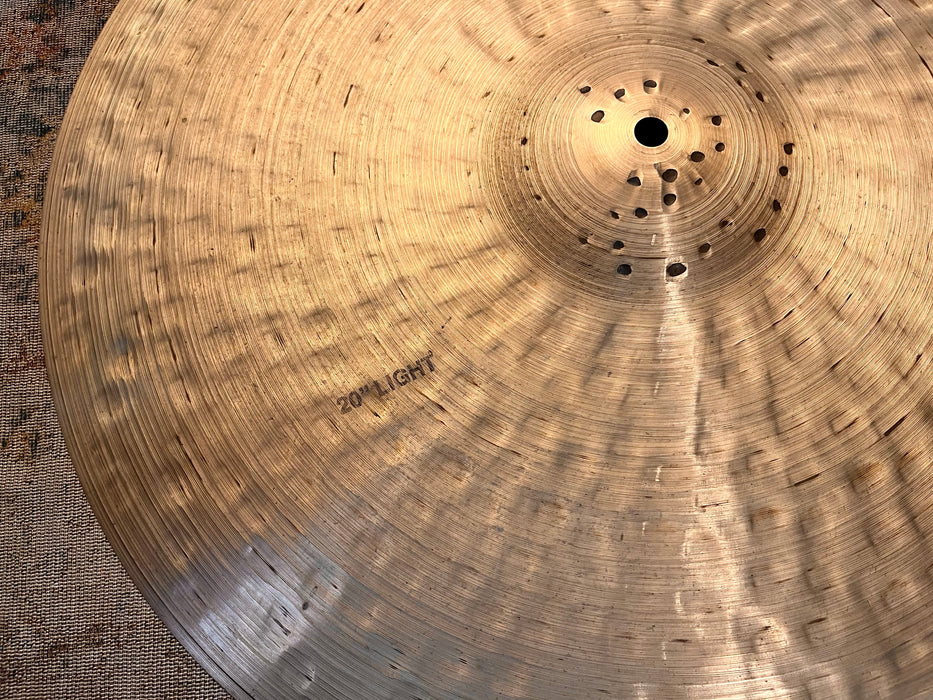 25 Year Old ORIGINAL Zildjian K CONSTANTINOPLE LIGHT Ride 20” 1996 g AMAZING CRASH Still DRY!