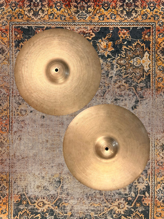 Vintage Zildjian 1950s Thin 14” Hihats 846 944 g DARK DRY Sound AMAZING! REAL DEAL!