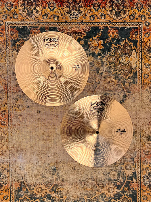 RARE Discontinued Original PAISTE TWENTY 13” Hihats 897 1204 g PERFECT! CLEAN! TIGHT CRISP
