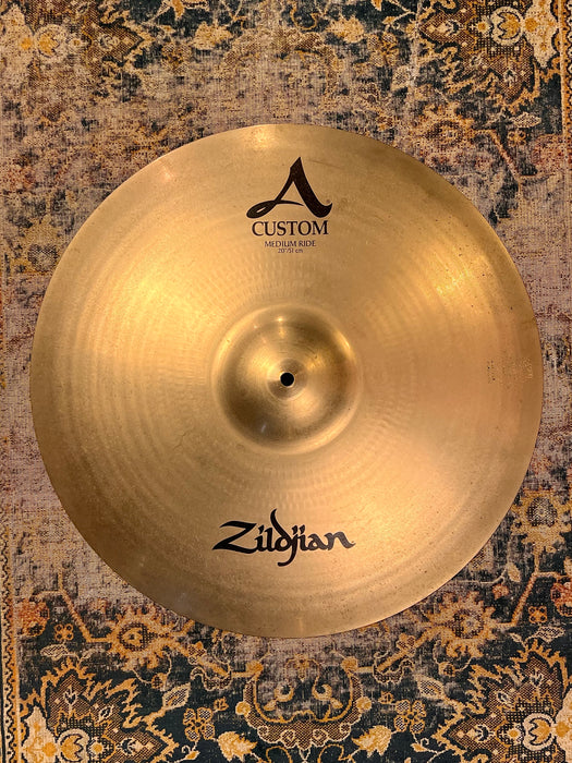 BRILLIANT SHIMMERING Zildjian A CUSTOM 20" MEDIUM Ride 2408 g Don’t Pay $390!!