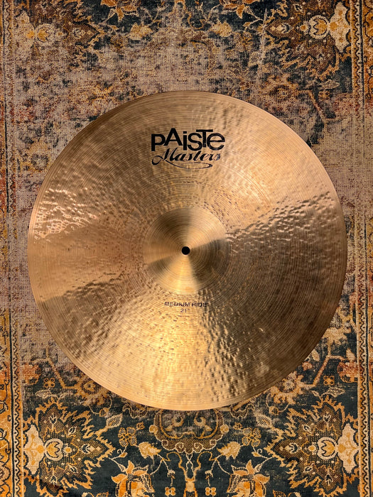 Glowing Paiste Masters Medium Ride 21” 2592 g SUPER CLEAN