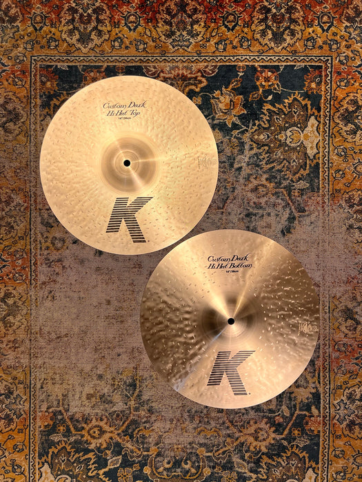 IMMACULATE In BAG Zildjian K CUSTOM DARK 14” Hihats 993 1270 g Don’t pay $630