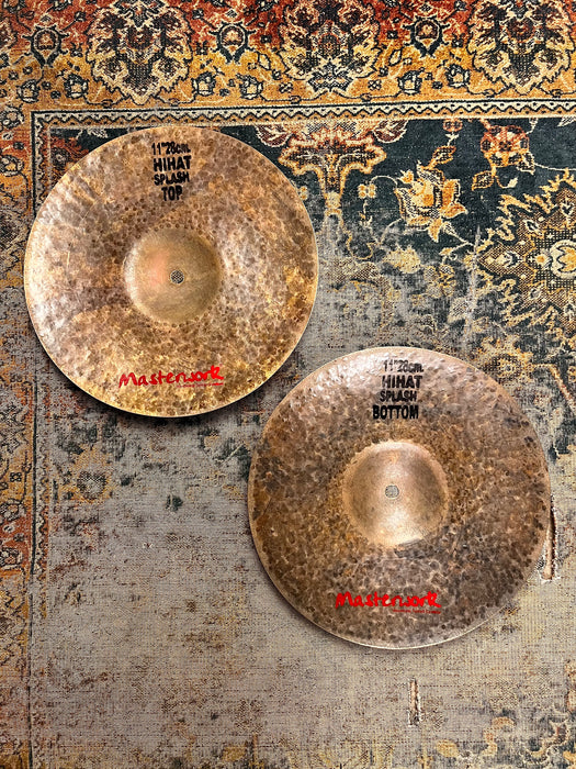 11” Prototype DRY Raw Unlathed Masterwork Splash TURK Hi Hats 312 408 g NEW