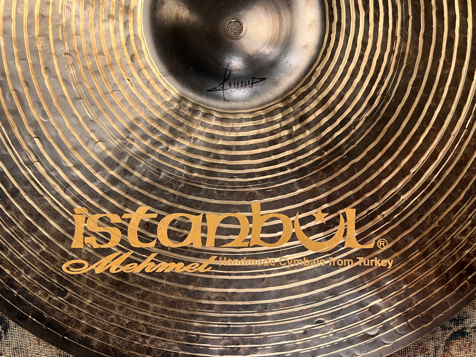 DRY DARK Istanbul Mehmet Kirkor K Ride 22" 2415 g PERFECT! Absolutely Stunning Black Gold Lathe!