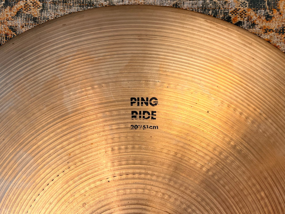 Vintage Zildjian PING Ride 20” 2814 g Strong Articulation CLEAN Tone! Don’t PAY $350!!