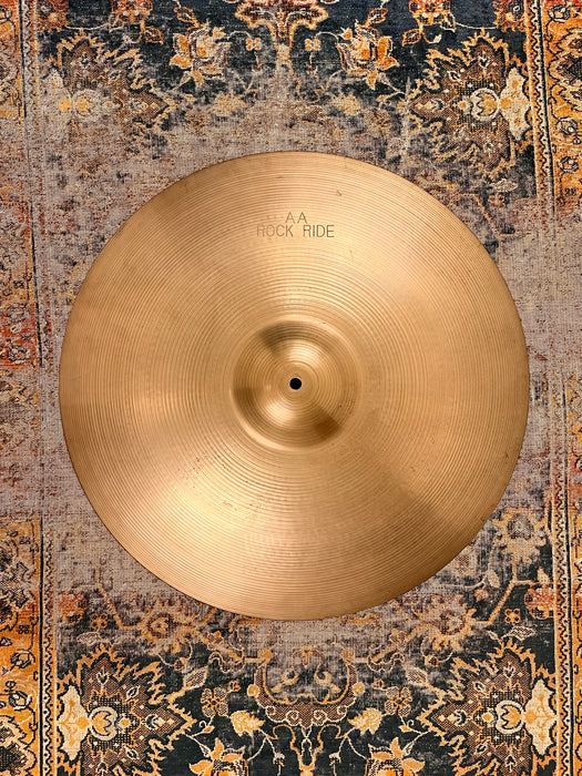 Unique ENGRAVED Vintage Sabian 21” Factory ROCK RIDE 3320 g AA Semi-Dry! Amazing Bell! Classic Tone!