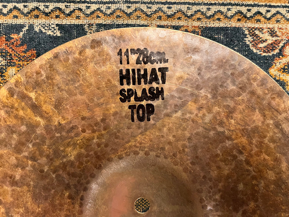 11” Prototype DRY Raw Unlathed Masterwork Splash TURK Hi Hats 312 408 g NEW