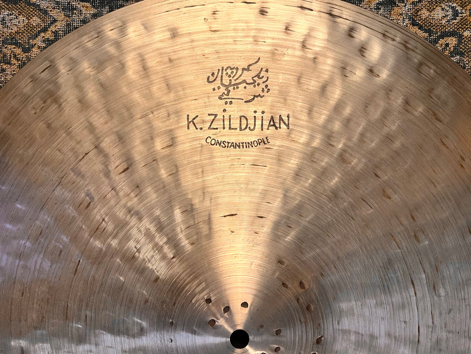 25 Year Old ORIGINAL Zildjian K CONSTANTINOPLE LIGHT Ride 20” 1996 g AMAZING CRASH Still DRY!