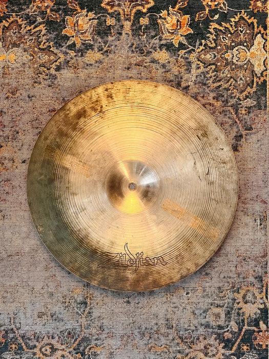 RARE Vintage Zildjian 16” FACTORY STAMPED MEDIUM RIDE 1150 g Tight Controlled SEMI-DRY Responsive!