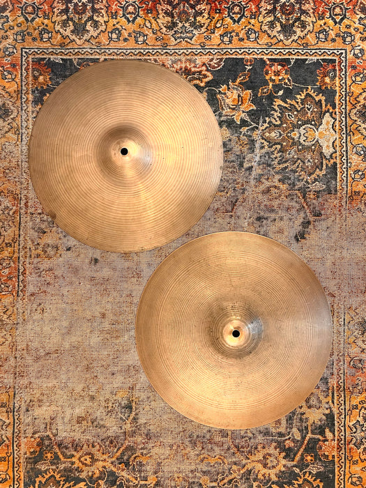 Vintage Zildjian New Beat 14” Hihats 884 1330 g SOUND AMAZING Dry Complex! Classic Sound!