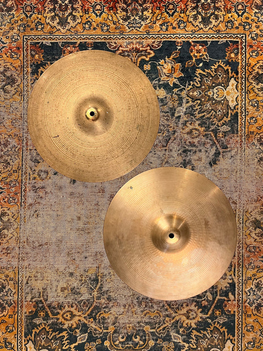 Dry CRISP 1960s Vintage Zildjian EARLY New Beat 14” Hihats 957 1552 g