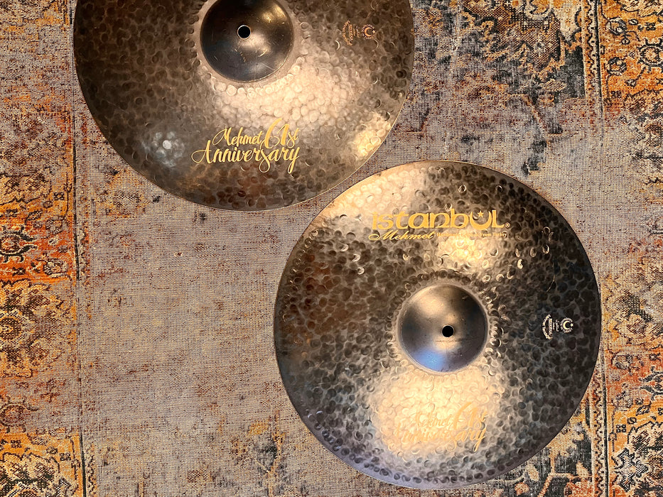 Rare HUGE ISTANBUL Mehmet 61st Anniversary Vintage Series Hihats 15” 1076 1276 g MINT Glorious!
