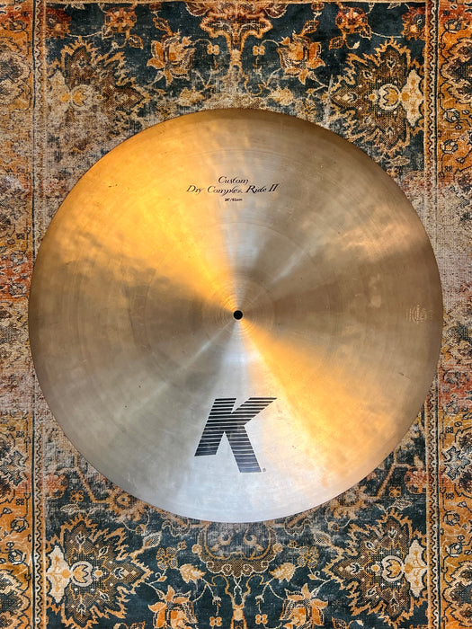 ULTRA RARE Zildjian BILL STEWART 24” K Custom Dry Complex Ride # 12 2966 g DRY