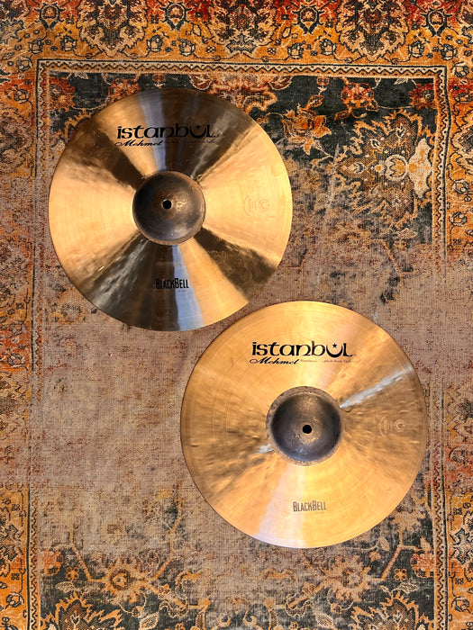 CRISP ISTANBUL Mehmet 14” BLACK BELL Hihats 1116 1342 g CLEAN Hand Hammered! Awesome!