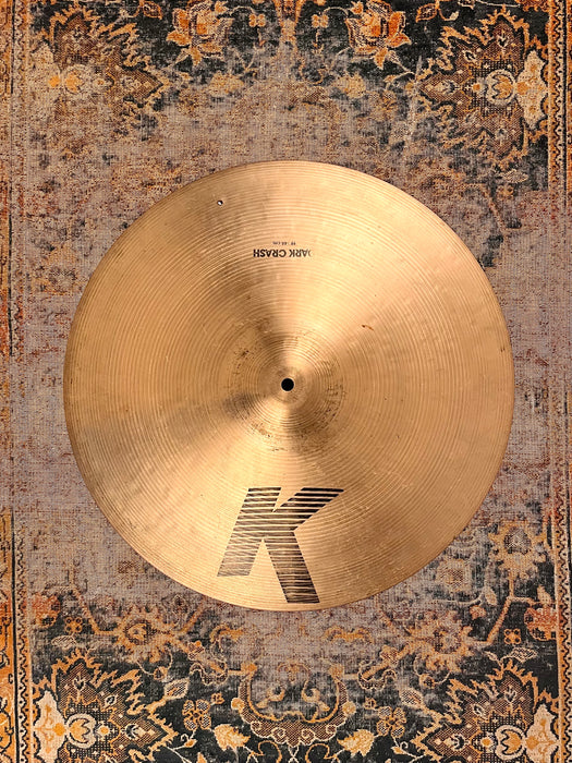 1980s Earlier Zildjian K DARK CRASH 19” 1690 g Sounds Incredible! Extremely Versatile!