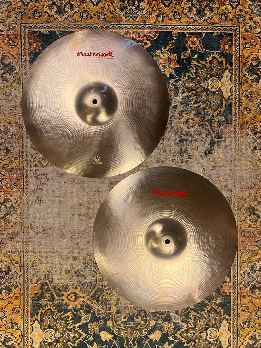 MASSIVE 16” ULTRA LIGHT COMPLEX Pre Aged Masterwork Hihats 872 968 g PERFECT