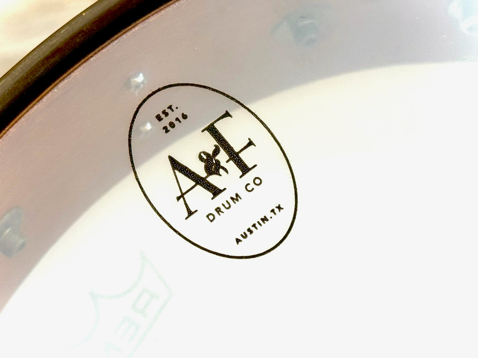 A & F MAHOGANY Club Snare 4” X 14” PERFECT Cond, Raw Brass Hoops! Great Attack Dry! WHY Pay $1500?