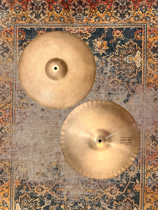 VERY Vintage Paiste 602 SOUND EDGE Hihats 14” 878 960 g PRE SERIAL! The TONE! Don’t Pay $700 For REISSUES!