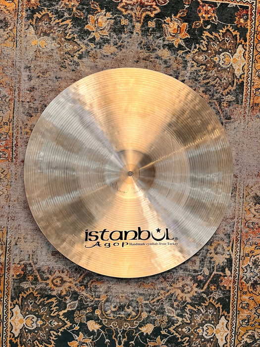 Earlier ISTANBUL AGOP Traditional Factory CRASH RIDE 20” 2066 g Amazing DARK Complex Crashable