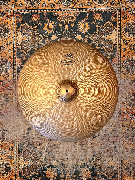 Zildjian K CONSTANTINOPLE HI BELL DRY RIDE 22” 2610 g RARE WIDE LATHE K Cons! DRY Aged 20 Years!