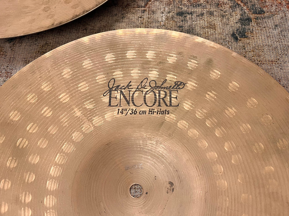 Rare DRY DARK Sabian JACK DEJOHNETTE ENCORE Hihats 14” 936 1292 g Amazing! ARTICULATE Crisp!