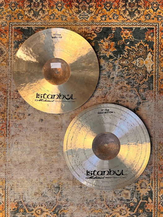 RARE Dark Complex Quick ISTANBUL MEHMET 13" MC JAZZ Hihats 828 1034 g Perfect! Responsive