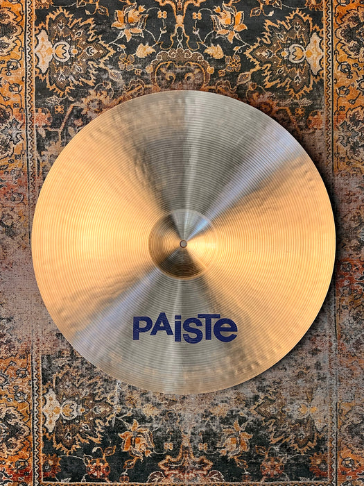 ULTRA Rare PAISTE BLUE LABEL 602 22” HEAVY NOS PERFECT! STEWART COPELAND ‘81! 3150 g