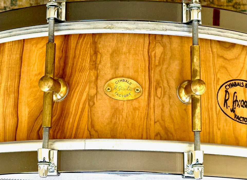 SPIZZICHINO ITALIAN OLIVE WOOD STAVE Snare Drum 5” X 14” Rare HOLY GRAIL Piece Built By THE MASTER