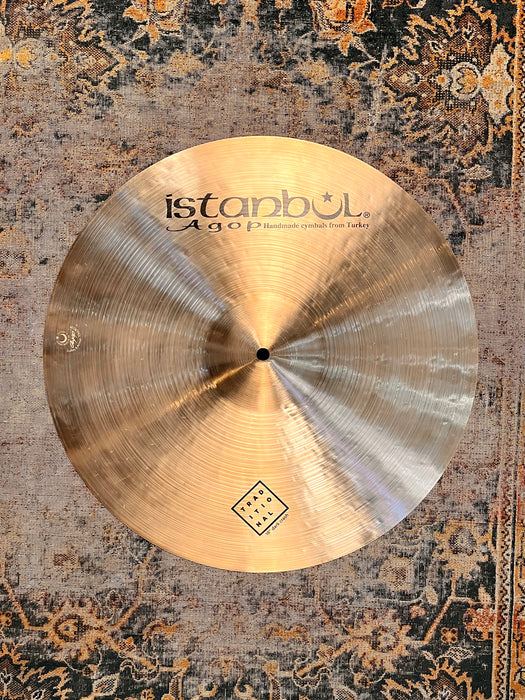 ISTANBUL AGOP Traditional DARK Crash 18” ONLY 1366 g PERFECT! Golden Glowing Dark! FULL!