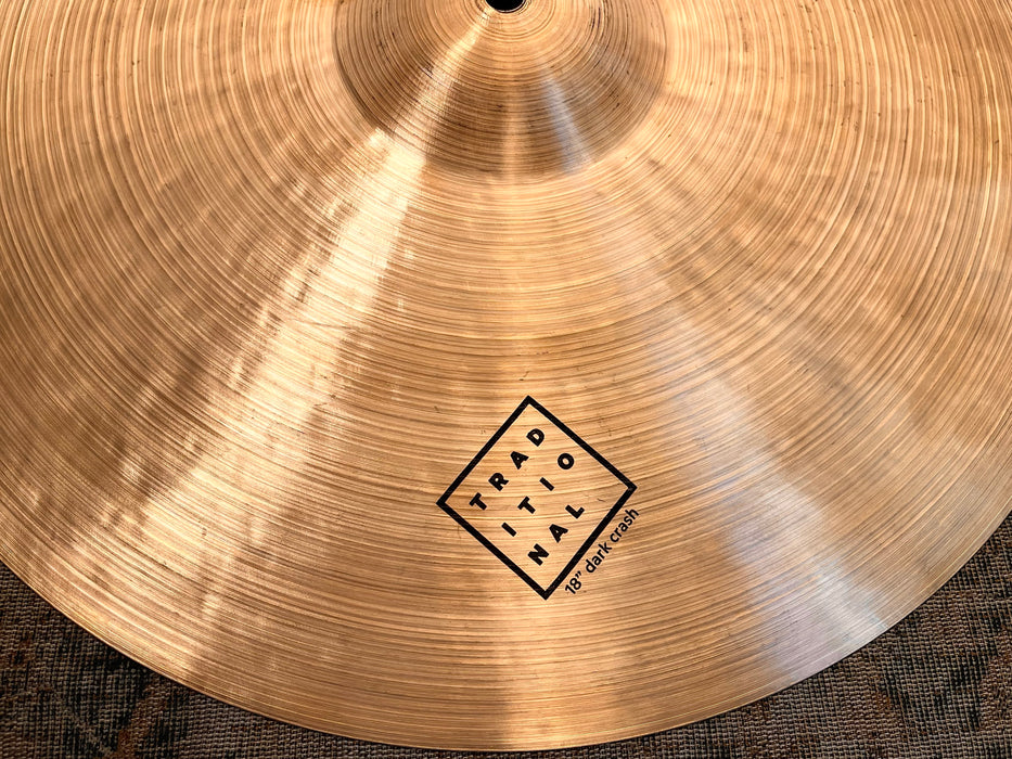 ISTANBUL AGOP Traditional DARK Crash 18” ONLY 1366 g PERFECT! Golden Glowing Dark! FULL!