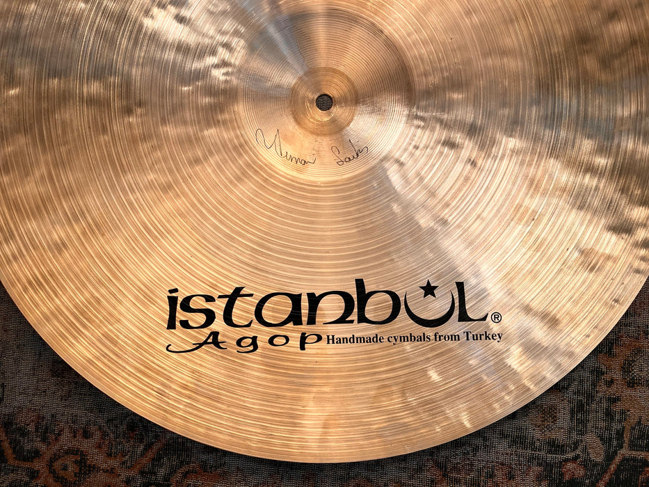 Earlier ISTANBUL AGOP Traditional Factory CRASH RIDE 20” 2066 g Amazing DARK Complex Crashable