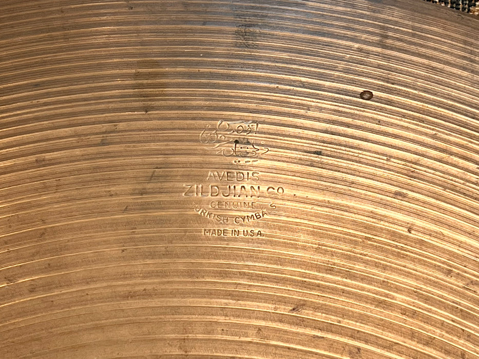 Vintage Zildjian 1960s 20” Ride 2312 g Sizzle Attack + Light Wash! Crashable! VERSATILE!