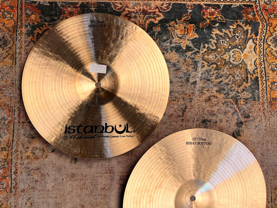Rare Crisp ISTANBUL Mehmet SULTAN Hihats 13” 867 1046 g PERFECT! TIGHT But Dark! Hand Hammered!
