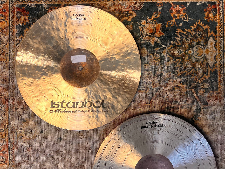 RARE Dark Complex Quick ISTANBUL MEHMET 13" MC JAZZ Hihats 828 1034 g Perfect! Responsive