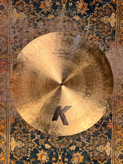 Rare Discontinued Zildjian 22” K Custom FLAT RIDE 2646 g CLEAN