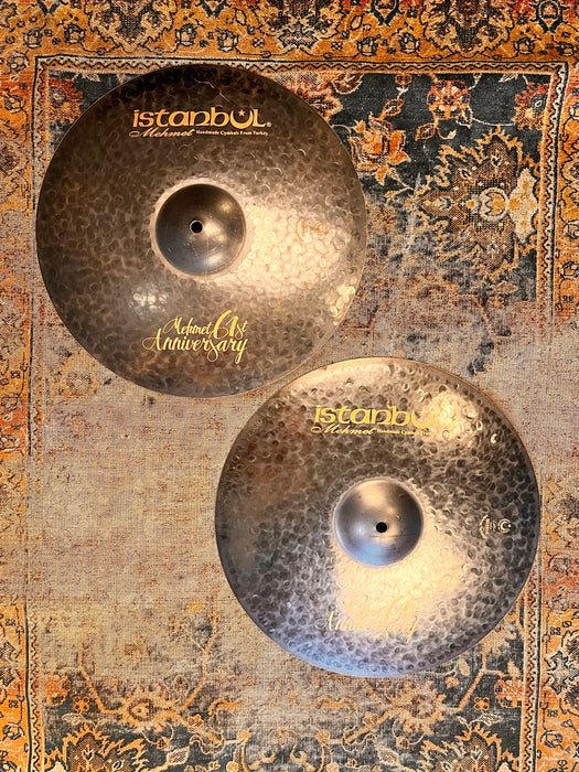 Rare HUGE ISTANBUL Mehmet 61st Anniversary Vintage Series Hihats 15” 1076 1276 g MINT Glorious!