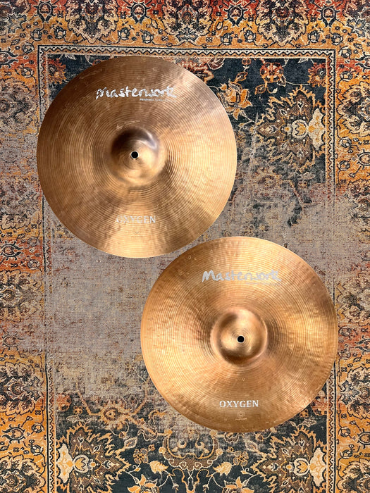MASSIVE 16” LIGHT COMPLEX Pre Aged Masterwork Hihats 1022 1203 g PERFECT