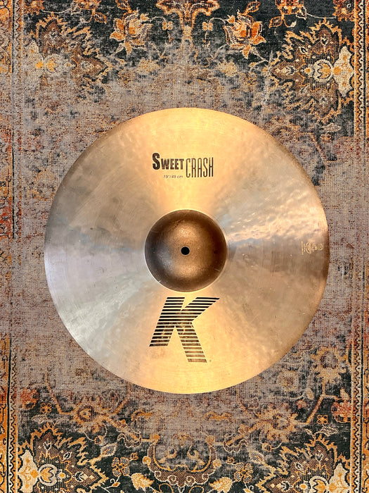 Zildjian K SWEET CRASH 19” ONLY 1497 g THIN!! DARK ONE! Why Pay $455?? Overall Clean