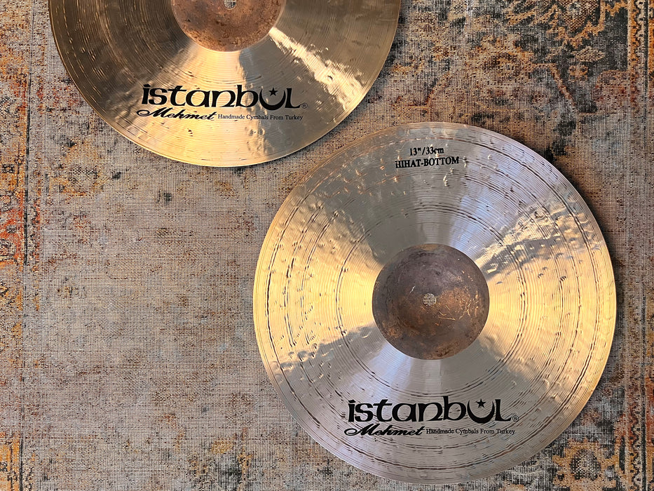 RARE Dark Complex Quick ISTANBUL MEHMET 13" MC JAZZ Hihats 828 1034 g Perfect! Responsive