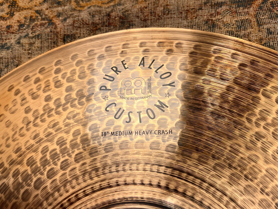 Meinl PURE ALLOY CUSTOM 18” Medium Heavy Crash 1452 g FULL w/Shimmer IMMACULATE! Perfect In BAG! Don't Pay $300 For A Guess!