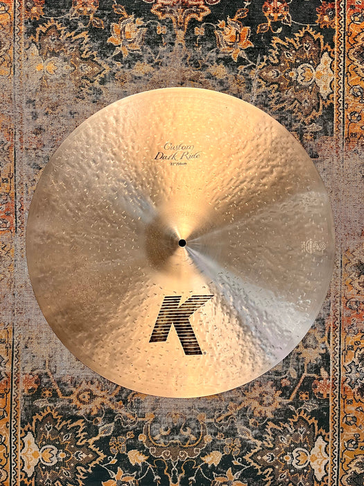 Zildjian K CUSTOM 22” DARK Ride 2820 g Gorgeous Balanced Tone! Great Definition! Don’t Pay $600!