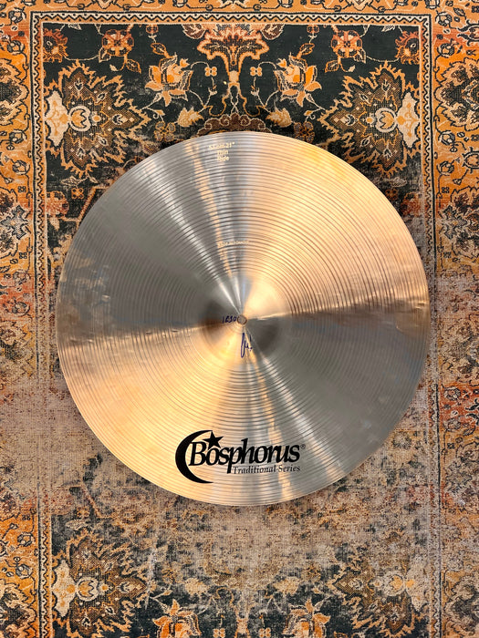 Complex LIGHT AIRY Bosphorus TRADITIONAL THIN Ride 21” ONLY 1890 g Responsive