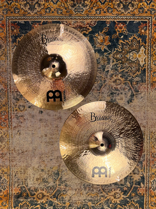 IMMACULATE in BAG MEINL BYZANCE Brilliant Medium Hihats 1178 1420 g Why Pay $550?